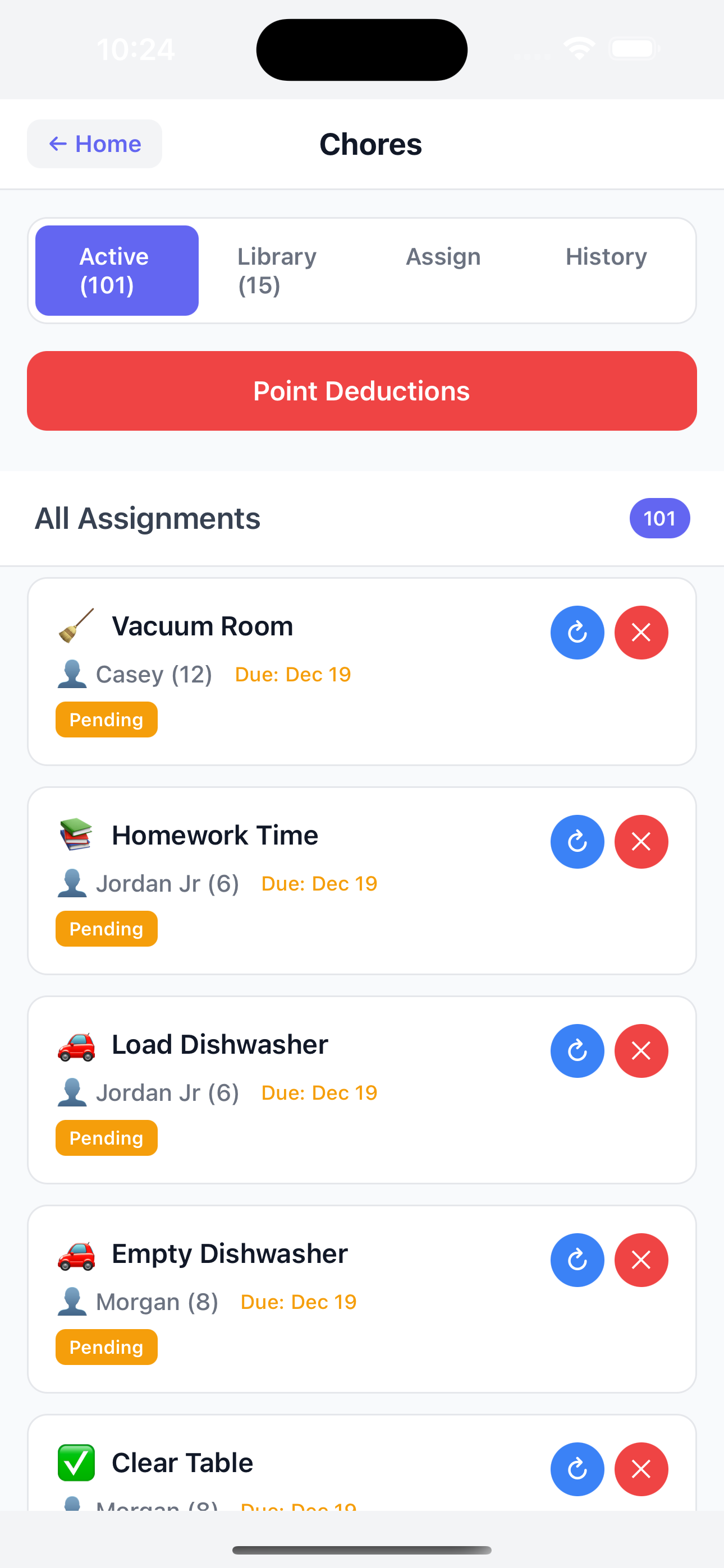 Chore management
